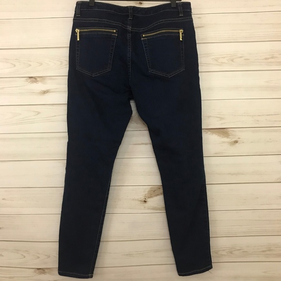 Michael Kor Dark Wash Blue Skinny Jeans - Picture 5 of 8